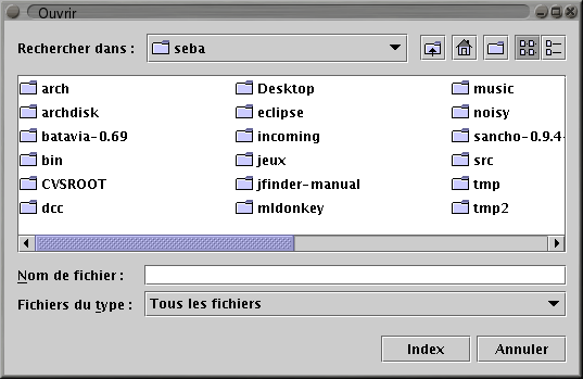 Open file dialog box
